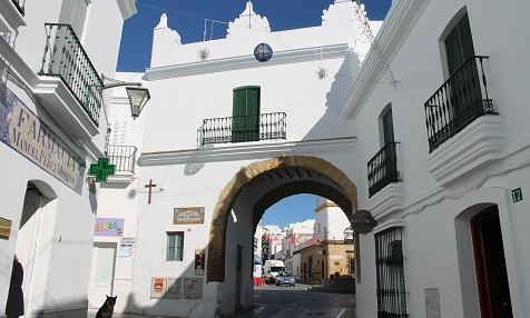 Puerta de la villa in Conil de la Frontera